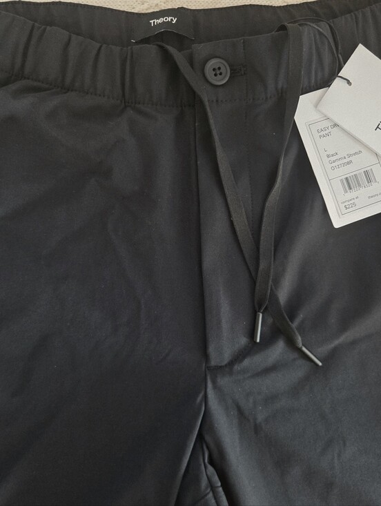 Theory Other - Theory Men's Black Drawstring Stretch Pants